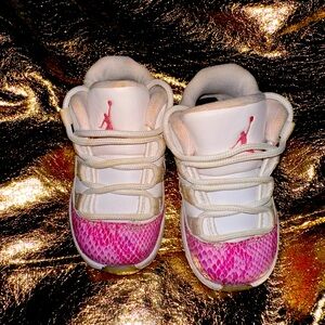 #rare pink Snakeskin Jordan 11’s